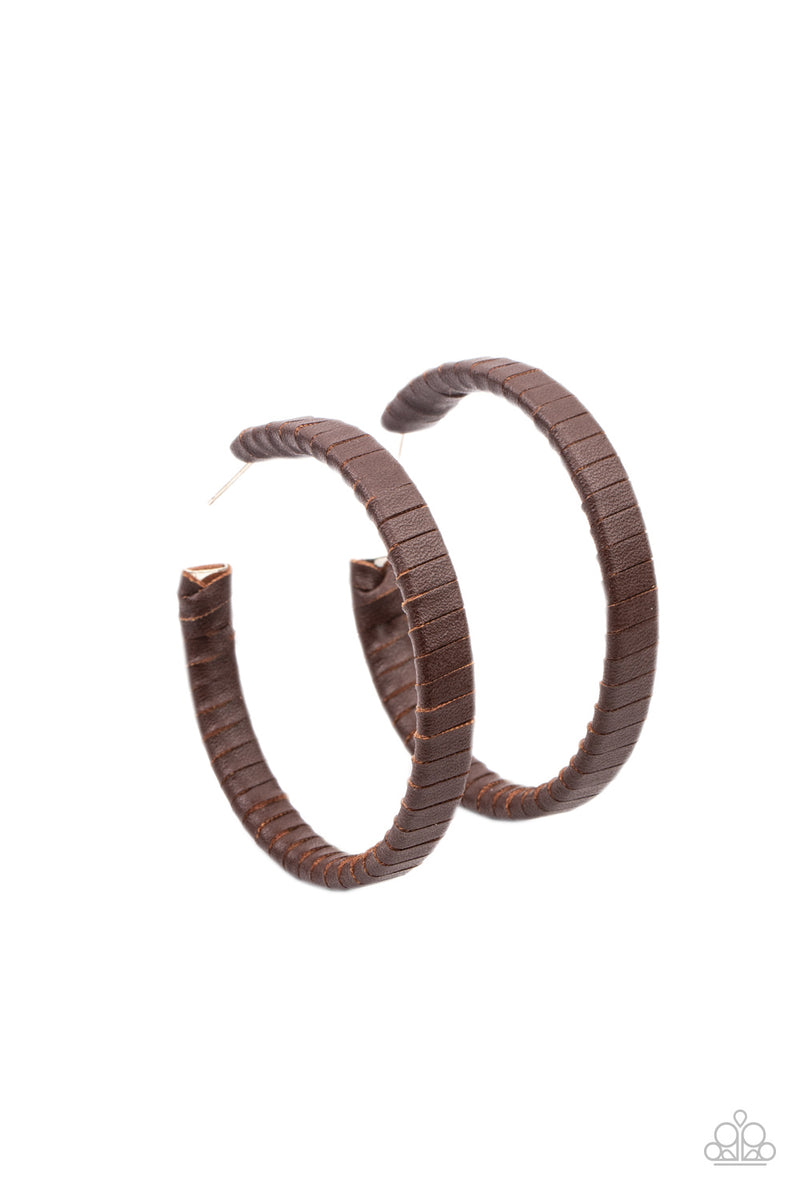 five-dollar-jewelry-leather-clad-legend-brown-paparazzi-accessories