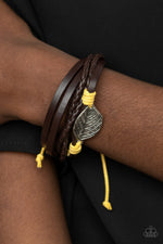 FROND and Center - Yellow Bracelet - Paparazzi Accessories