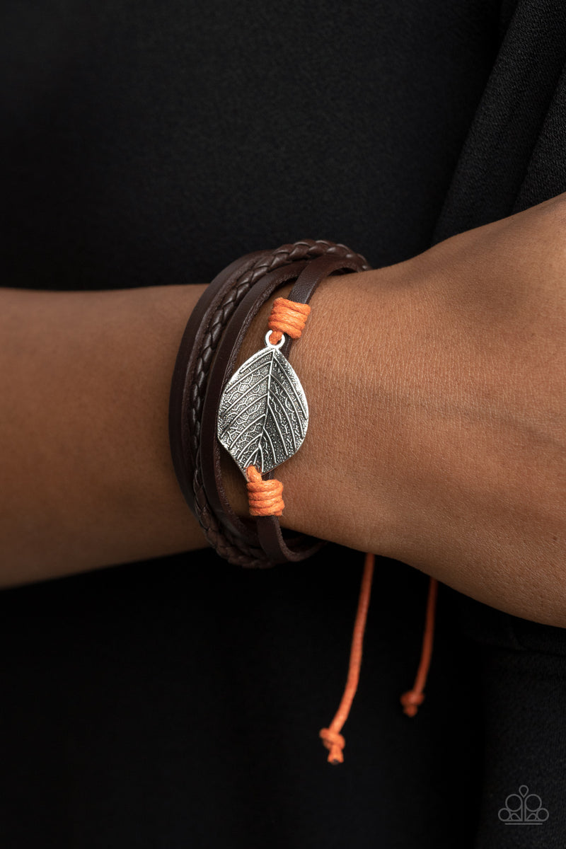 FROND and Center - Orange Bracelet - Paparazzi Accessories