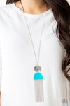 Color Me Neon - Blue Necklace - Paparazzi Accessories