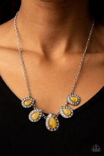 Everlasting Enchantment - Yellow Necklace - Paparazzi Accessories