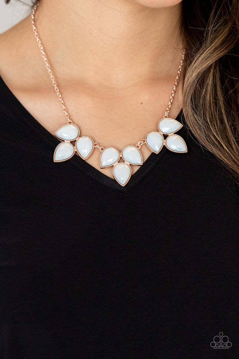 Prairie Fairytale - Rose Gold Necklace - Paparazzi Accessories