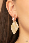 Alluringly Lustrous - Copper Post Earrings - Paparazzi Accessories