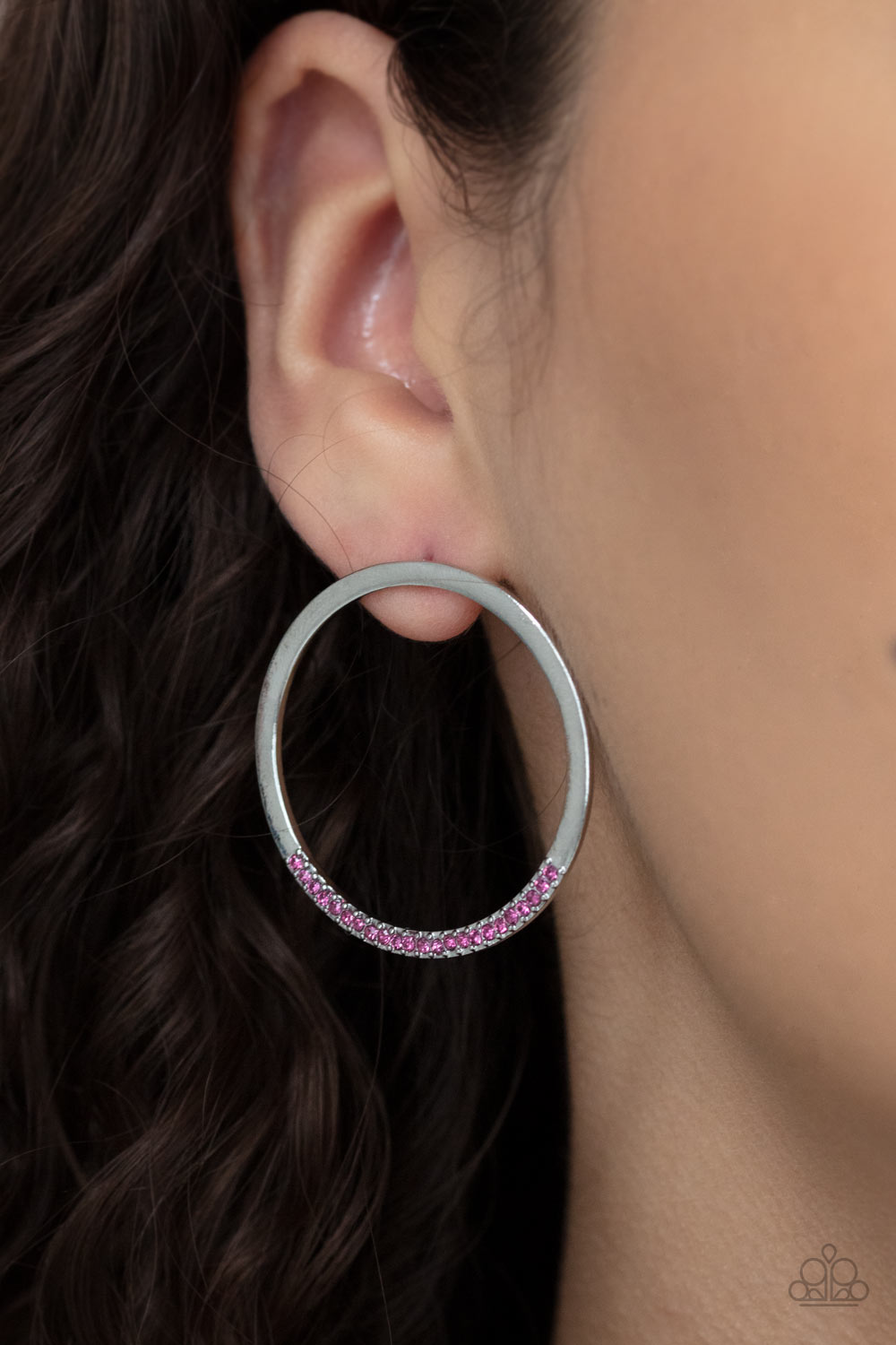 Spot On Opulence - Pink Post Earrings - Paparazzi Accessories