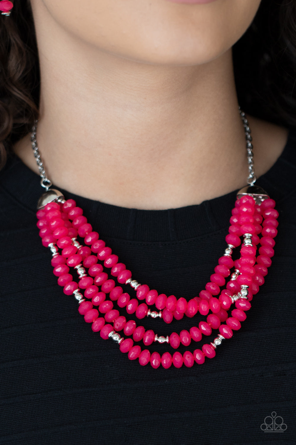 Best POSH-ible Taste - Pink Necklace - Paparazzi Accessories