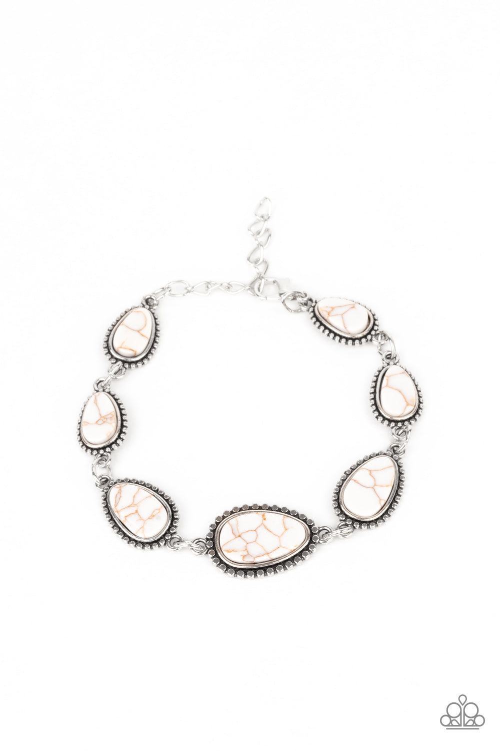 five-dollar-jewelry-elemental-exploration-white-bracelet-paparazzi-accessories