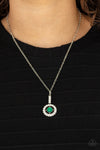 Springtime Twinkle - Green Necklace - Paparazzi Accessories