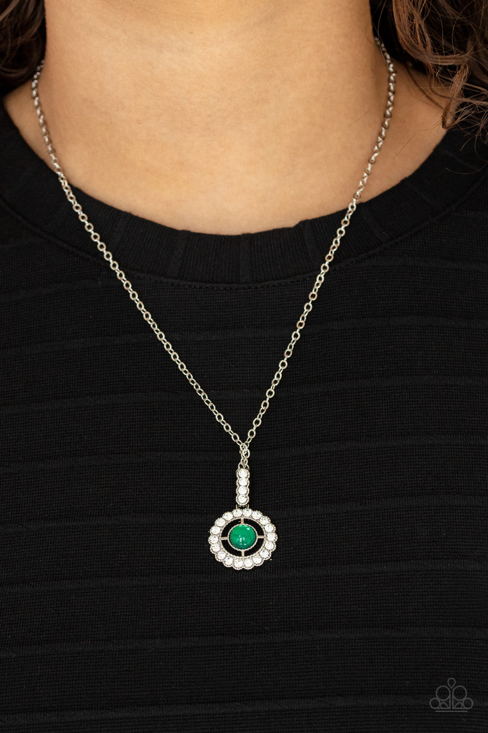Springtime Twinkle - Green Necklace - Paparazzi Accessories