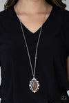 Exquisitely Enchanted - Brown Necklace - Paparazzi Accessories