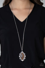 Exquisitely Enchanted - Brown Necklace - Paparazzi Accessories