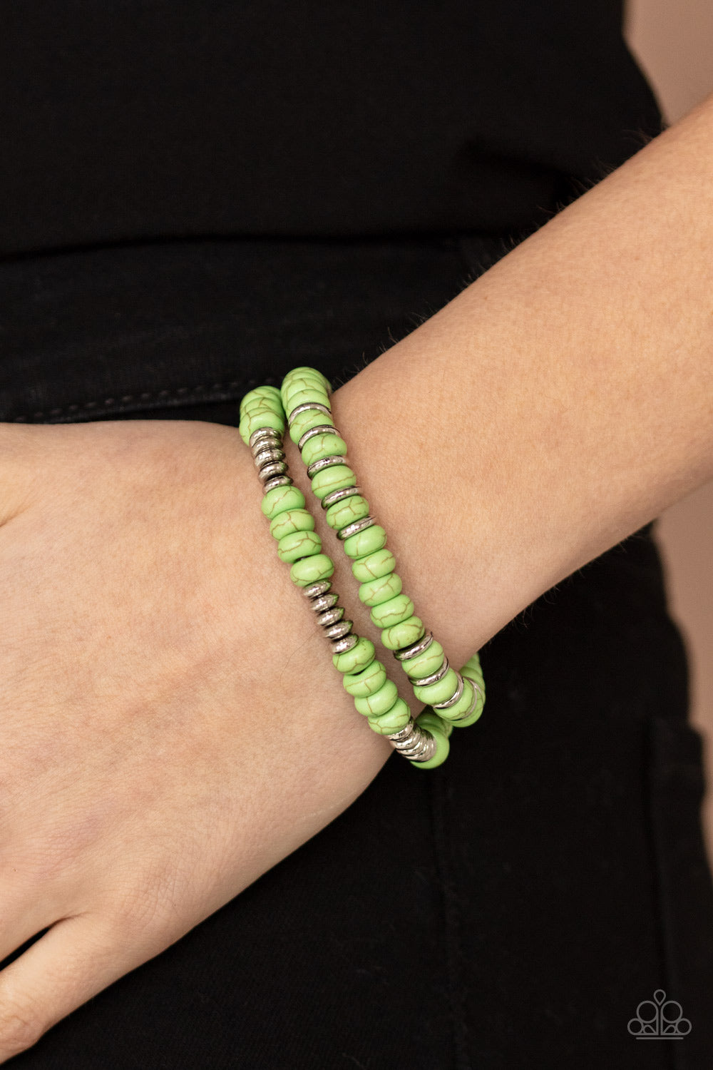 Desert Rainbow - Green Bracelet - Paparazzi Accessories