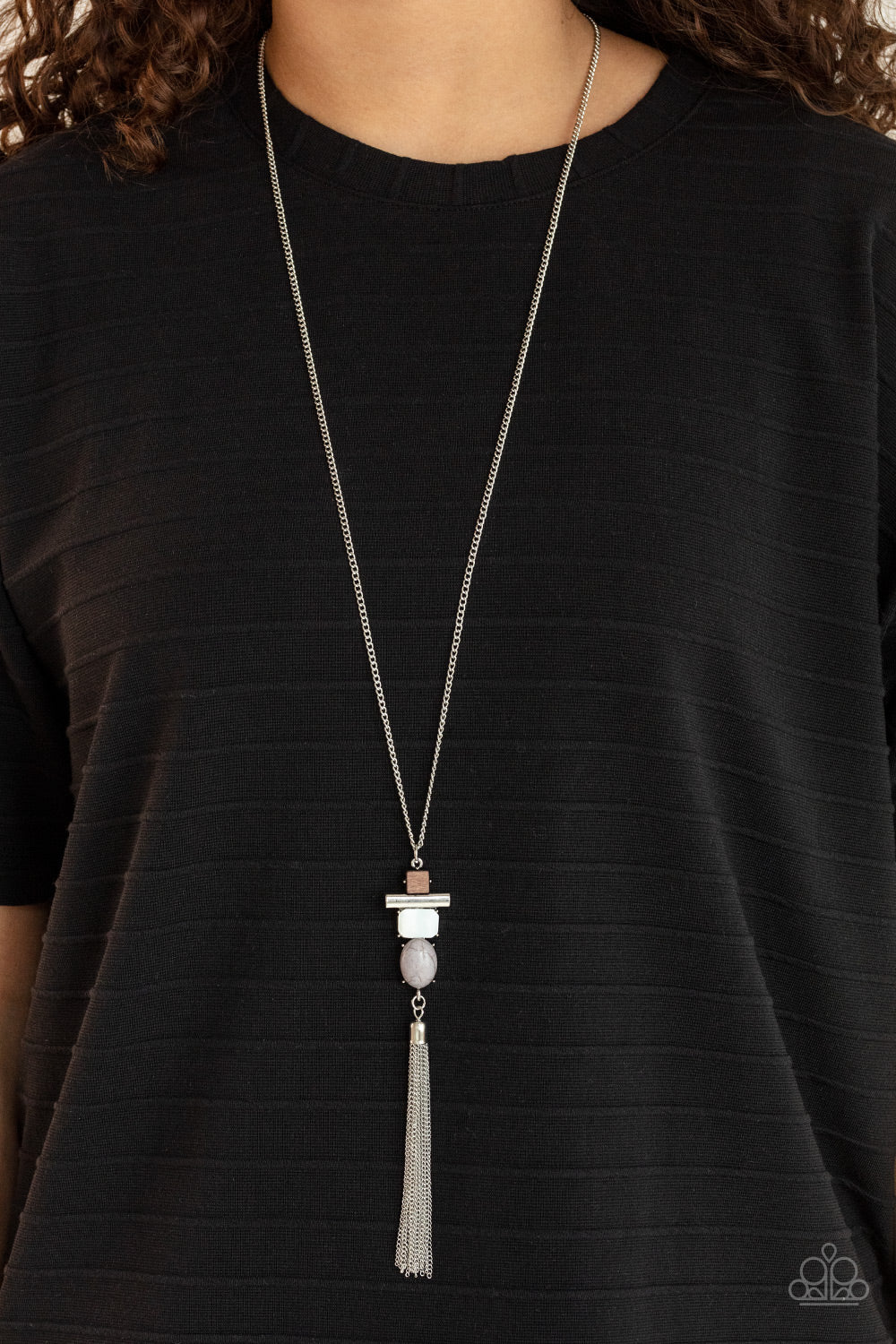 Natural Novice - Silver Necklace - Paparazzi Accessories