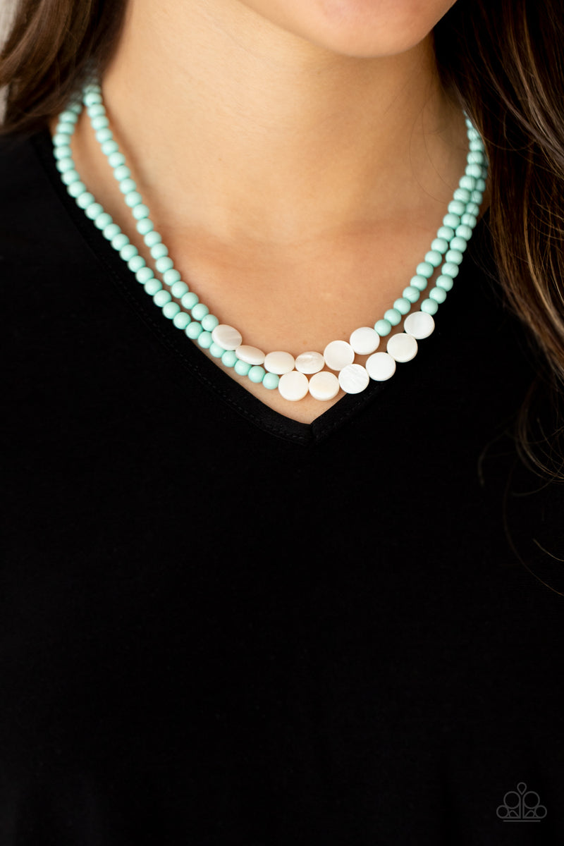 Extended STAYCATION - Blue Necklace - Paparazzi Accessories