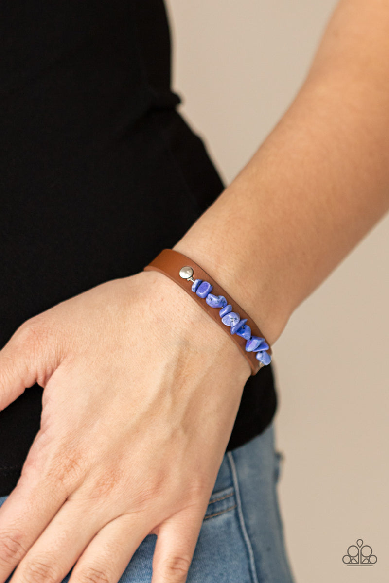 Pebble Paradise - Blue Bracelet - Paparazzi Accessories