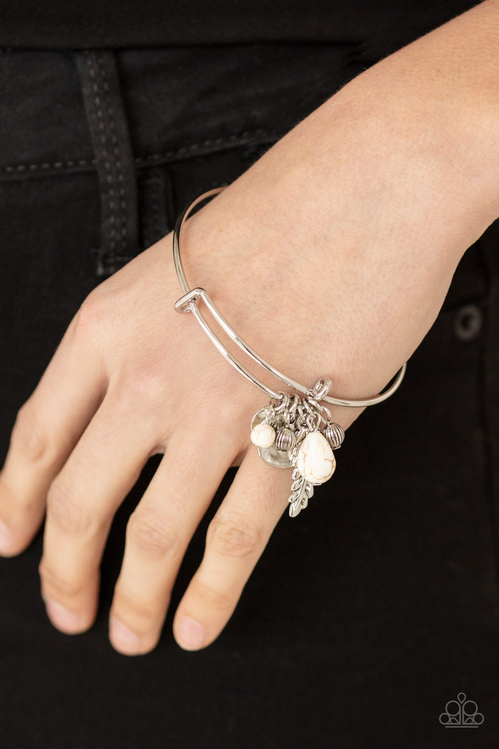 Root and RANCH - White Bracelet - Paparazzi Accessories