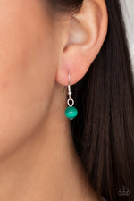 Warmhearted Glow - Green Necklace - Paparazzi Accessories