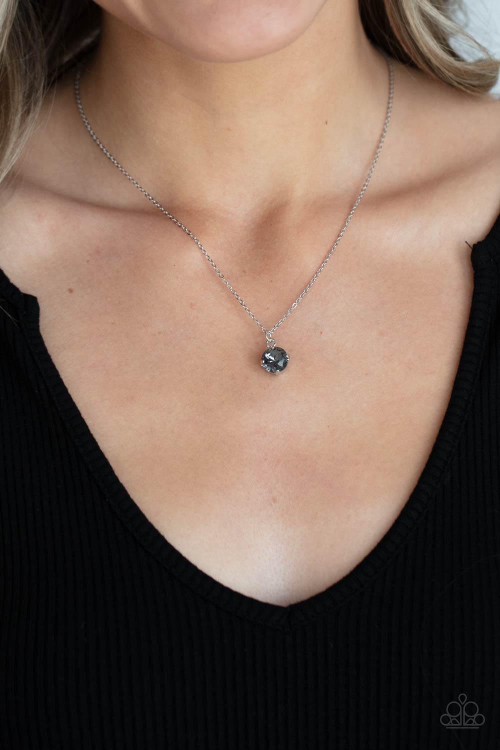 Undeniably Demure - Silver Necklace - Paparazzi Accessories