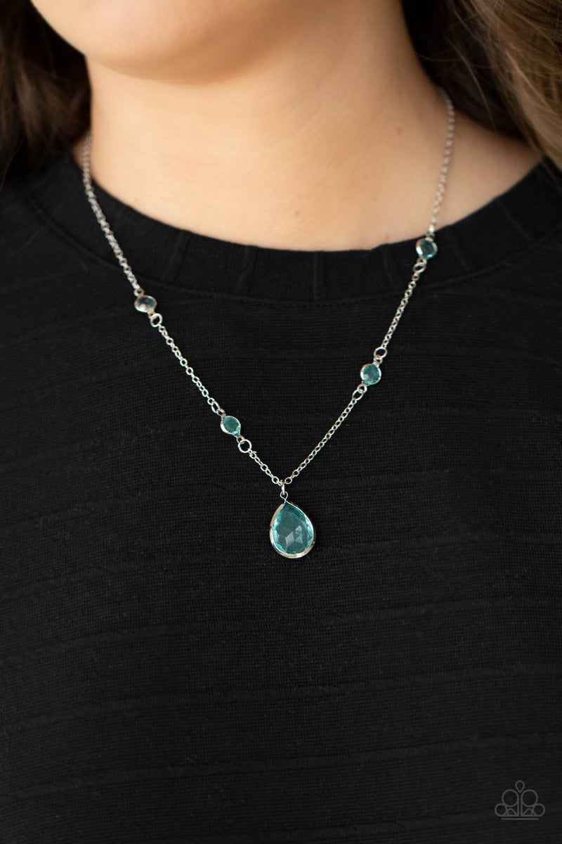 Romantic Rendezvous - Blue Necklace - Paparazzi Accessories