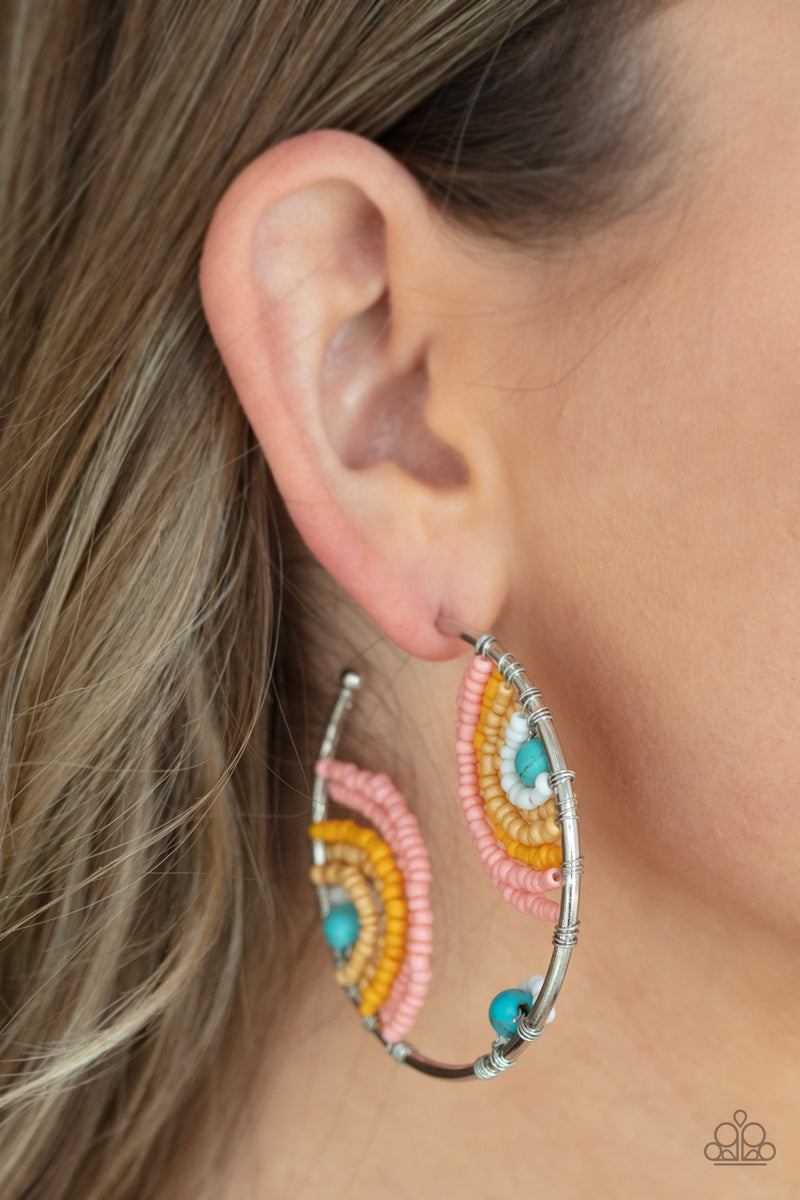 Rainbow Horizons - Multi Earrings - Paparazzi Accessories