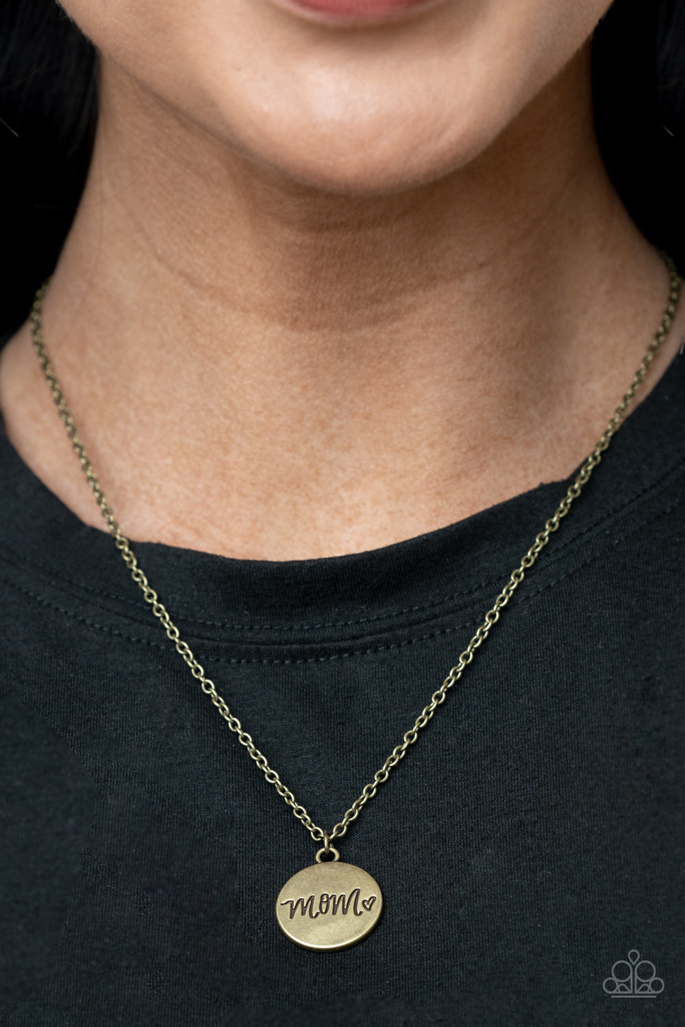 The Cool Mom - Brass Necklace - Paparazzi Accessories
