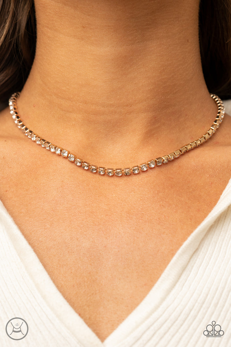 Starlight Radiance - Gold Necklace - Paparazzi Accessories