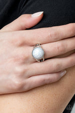Glitter Grove - White Ring - Paparazzi Accessories