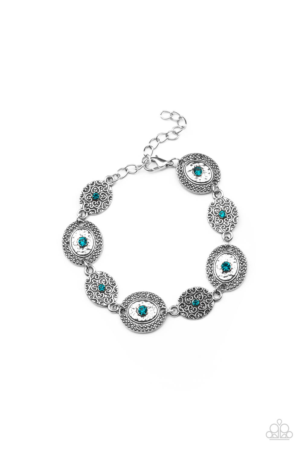 five-dollar-jewelry-secret-garden-glamour-blue-bracelet-paparazzi-accessories