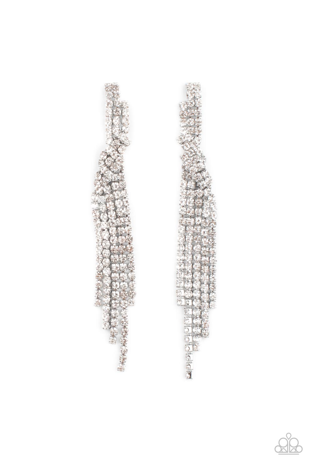 five-dollar-jewelry-cosmic-candescence-white-post earrings-paparazzi-accessories