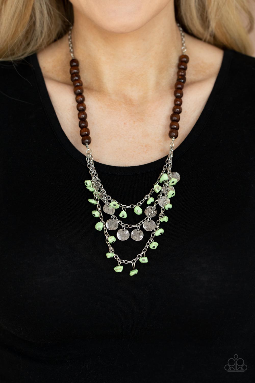 Plains Paradise - Green Necklace - Paparazzi Accessories