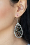 Industrial Incandescence - Black Earrings - Paparazzi Accessories