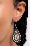 Interstellar Idol - White Earrings - Paparazzi Accessories