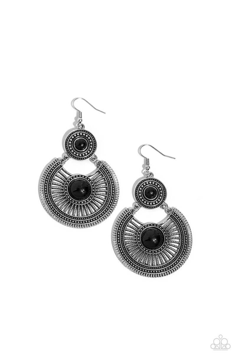 five-dollar-jewelry-a-wild-bunch-black-earrings-paparazzi-accessories