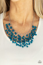 Garden Fairytale - Blue Necklace - Paparazzi Accessories