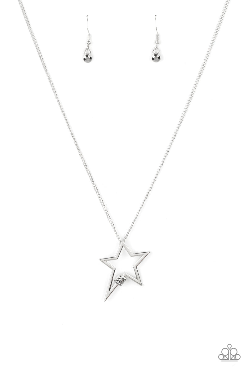 five-dollar-jewelry-light-up-the-sky-silver-necklace-paparazzi-accessories