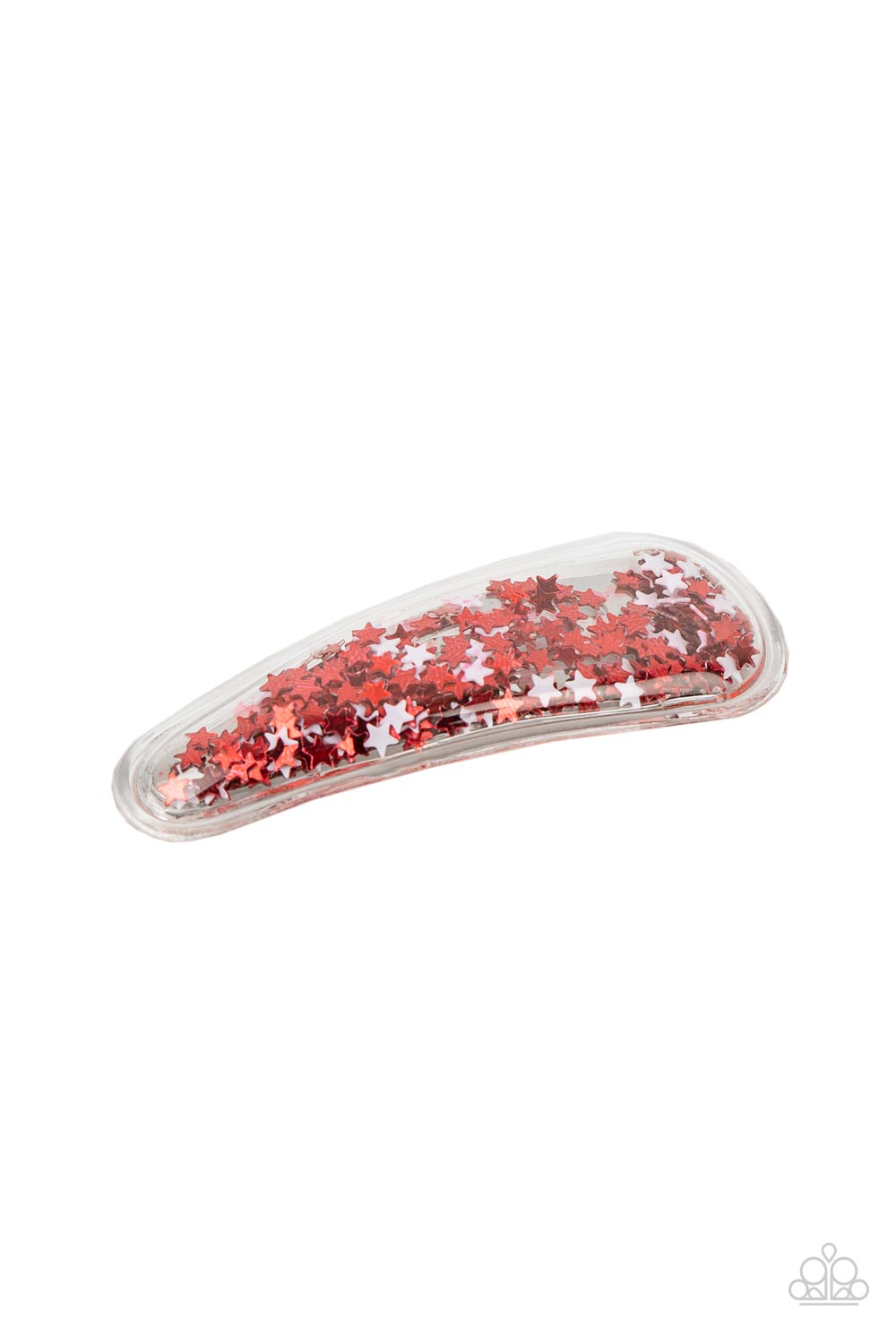 Oh, My Stars and Stripes - Red Hair Clip - Paparazzi Accessories