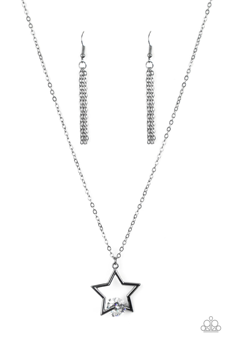 five-dollar-jewelry-starry-fireworks-black-necklace-paparazzi-accessories