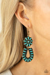 Badlands Eden - Brass Earrings - Paparazzi Accessories