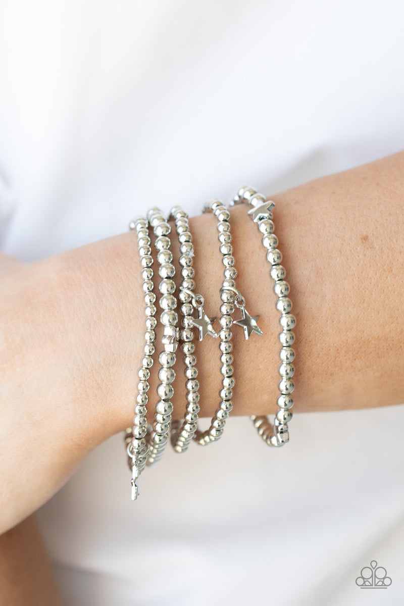 American All-Star - Silver Bracelet - Paparazzi Accessories