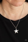 American Anthem - White Necklace - Paparazzi Accessories
