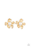 five-dollar-jewelry-apple-blossom-pearls-gold-post earrings-paparazzi-accessories