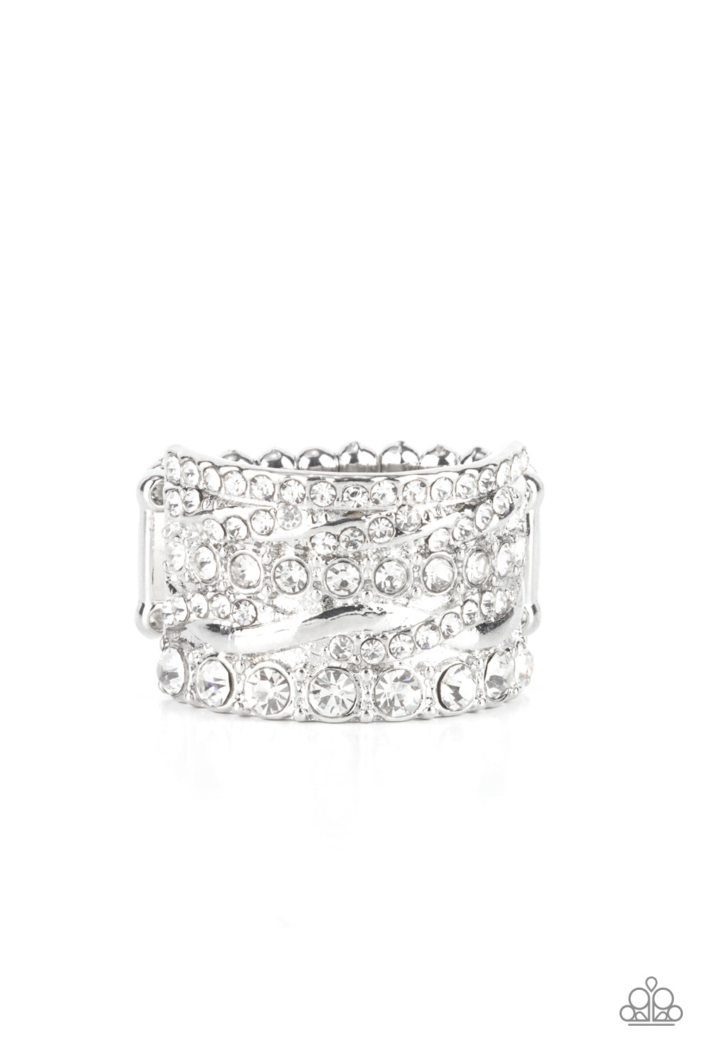 five-dollar-jewelry-exclusive-elegance-white-ring-paparazzi-accessories