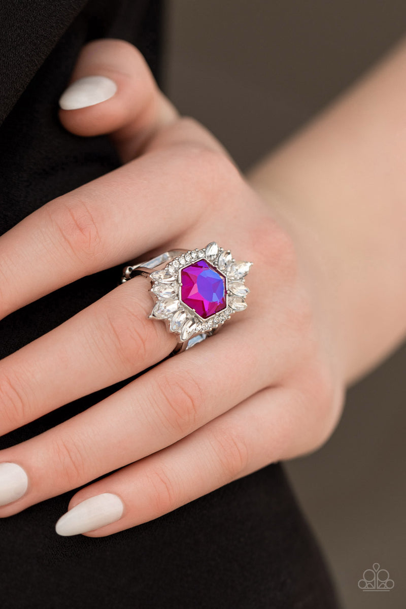 Divine Intervention - Pink Ring - Paparazzi Accessories