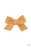 Corduroy Cowgirl - Yellow Hair Clip - Paparazzi Accessories