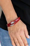 Tahoe Tourist - Red Bracelet - Paparazzi Accessories