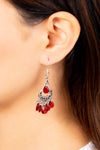 Beachside Ballroom - Silver Earrings - Paparazzi Accessories