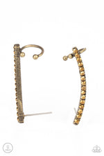 five-dollar-jewelry-give-me-the-swoop-brass-post-earring-post earrings-paparazzi-accessories