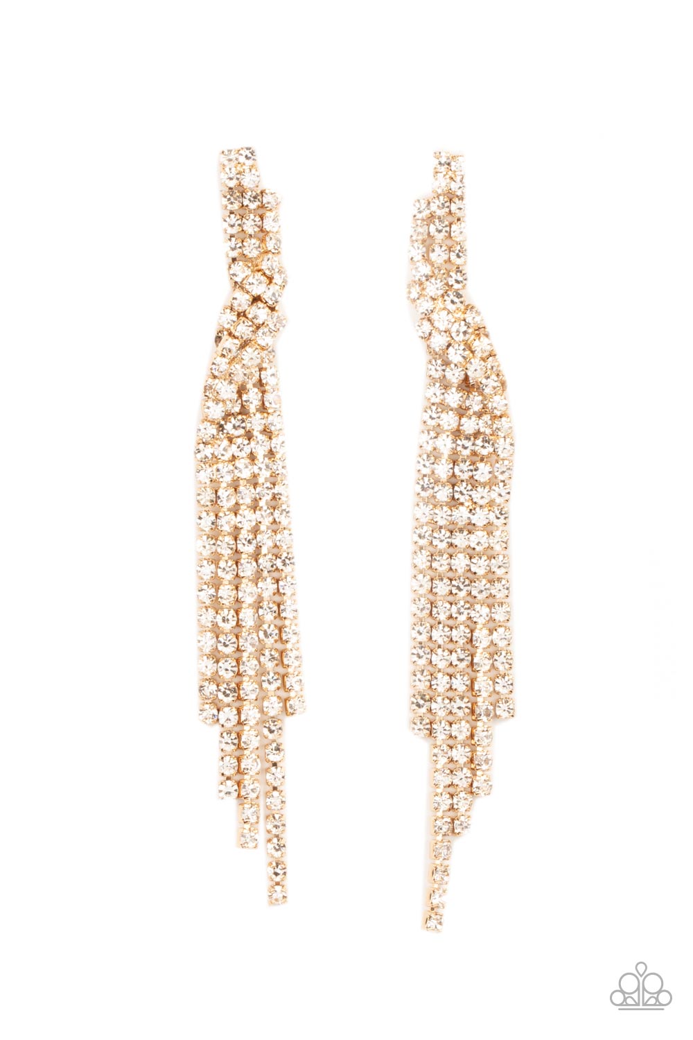 five-dollar-jewelry-cosmic-candescence-gold-post earrings-paparazzi-accessories