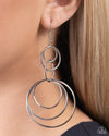 Disorienting Demure - Silver Earrings - Paparazzi Accessories