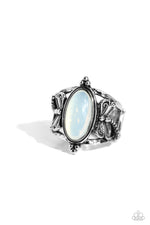 five-dollar-jewelry-dance-of-the-dragonflies-white-ring-paparazzi-accessories