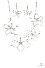 five-dollar-jewelry-flower-garden-fashionista-silver-necklace-paparazzi-accessories